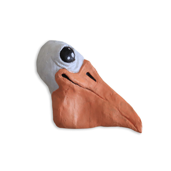 Paper-Mâché Pelican Head