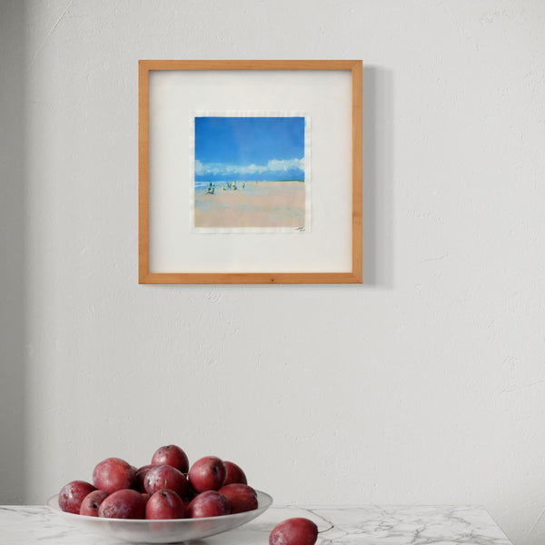 Isca Greenfield-Sanders — Beach Scene Framed Painting, 2005