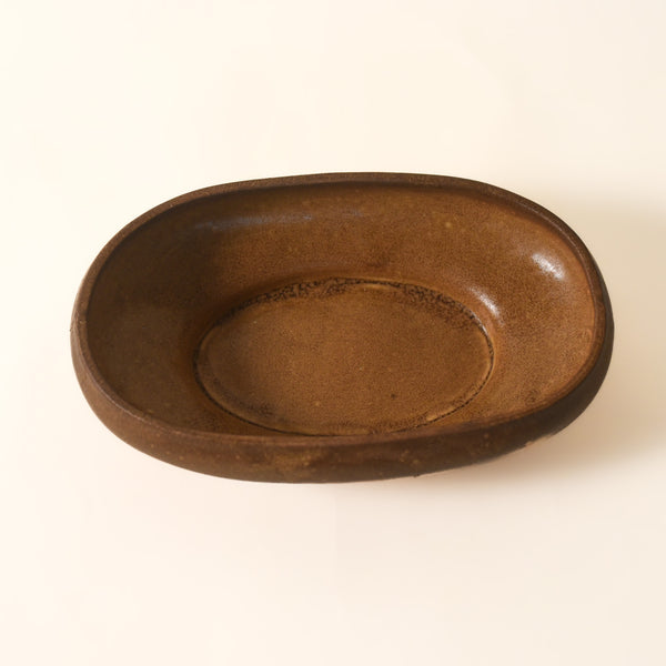 Low-Profile Ceramic Snack Bowl