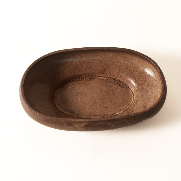 Low-Profile Ceramic Snack Bowl