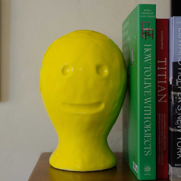 "Yellow Head" Ceramic by Kate Costello