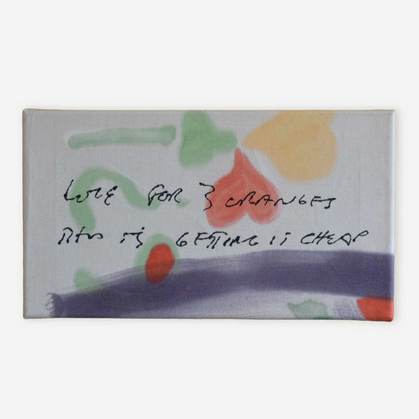 Nate Lowman "Love for 3 Oranges, 2011" Painting on Canvas