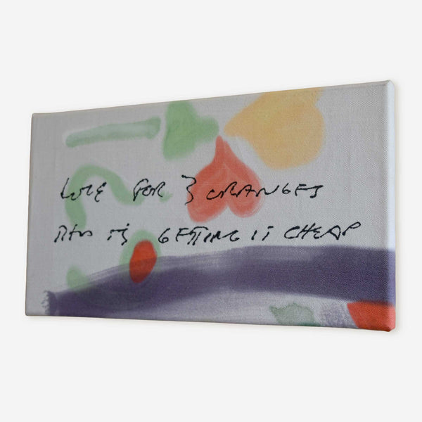 Nate Lowman "Love for 3 Oranges, 2011" Painting on Canvas