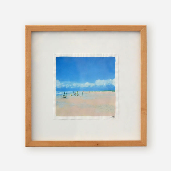 Isca Greenfield-Sanders "Untitled" Beachgoers Painting, 2005