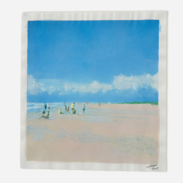 Isca Greenfield-Sanders "Untitled" Beachgoers Painting, 2005