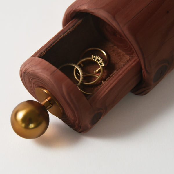 Handcrafted Wildfire Redwood Keepsake Box