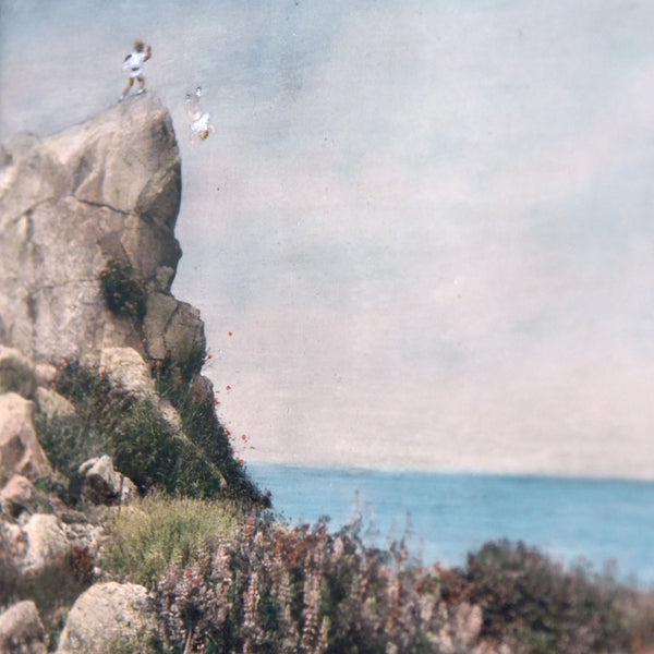 Kim Dingle "Girls with Wild Flowers, 1996" — Oil on Photograph