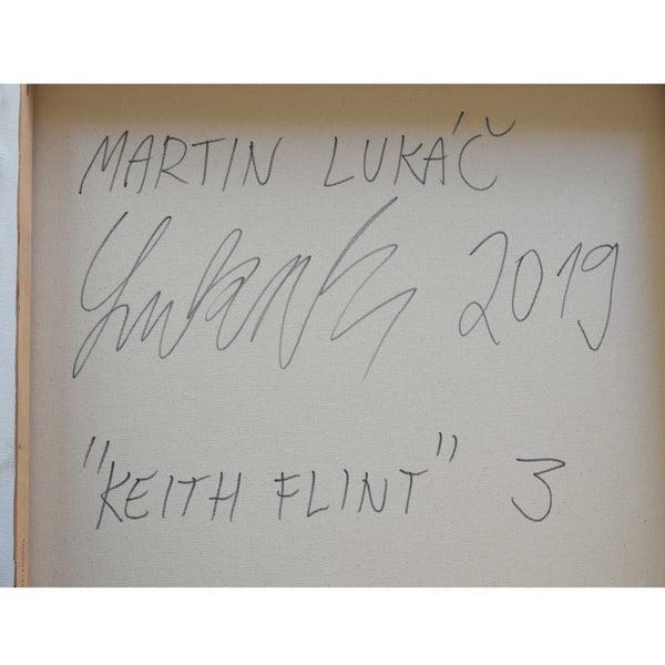 Martin Lukac — "Keith Flint" Oil on Canvas Painting, 2019