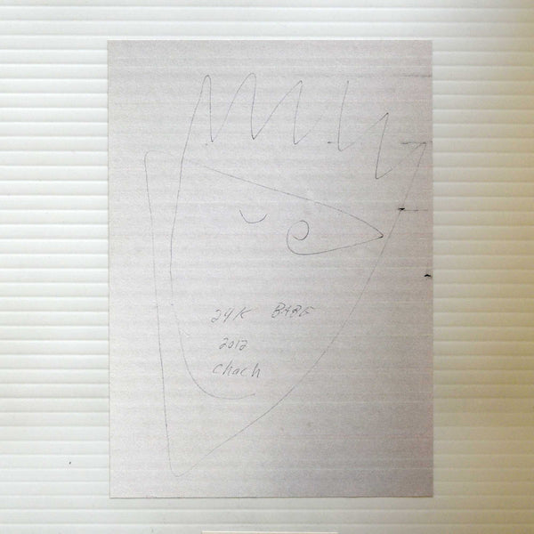 Alex Becerra — "24K Babe" Oil Painting on Paper, 2012
