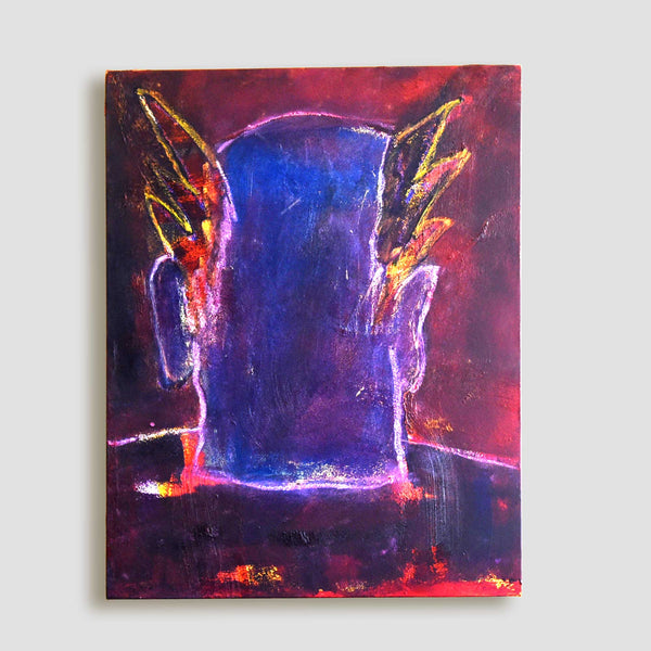 Martin Lukac — "Keith Flint" Oil on Canvas Painting, 2019