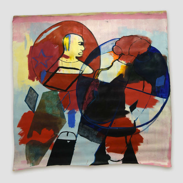 Nora Slade — Large Painting on Unstretched Canvas, 2015