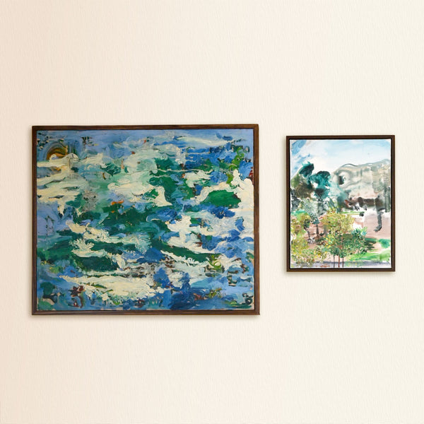 Vanessa Zarate Untitled Framed Impasto Oil On Linen Painting